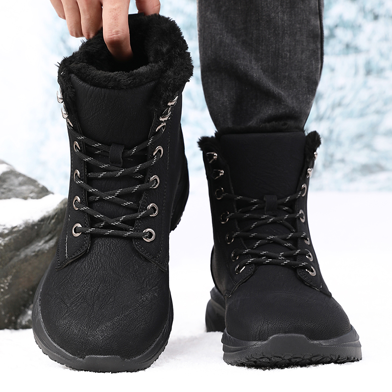 Men'S Fashion Hiking Boots - 남성용 겨울 방수 스노우 부츠, 넓은