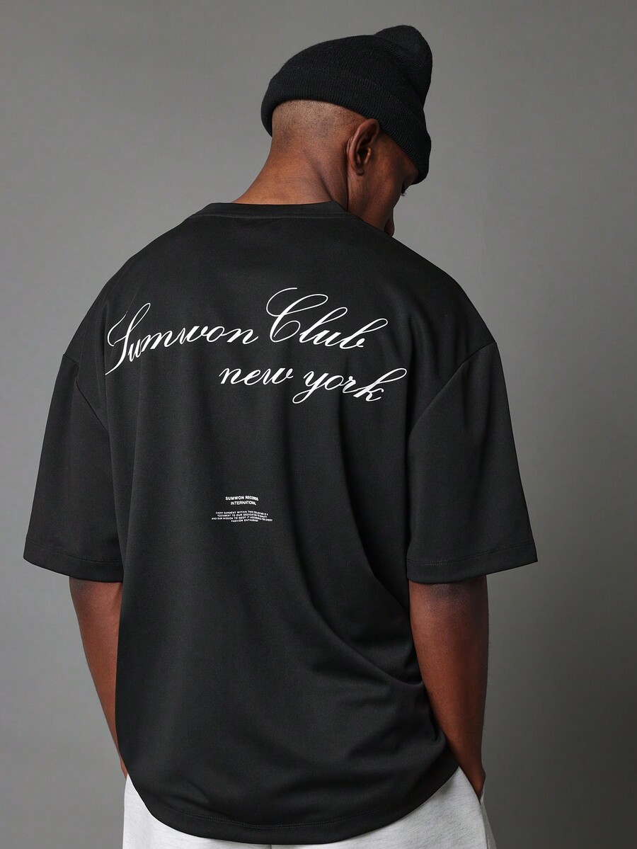 York Men'S Fashion - SUMWON 선원 클럽 뉴욕 오버사이즈 티셔츠