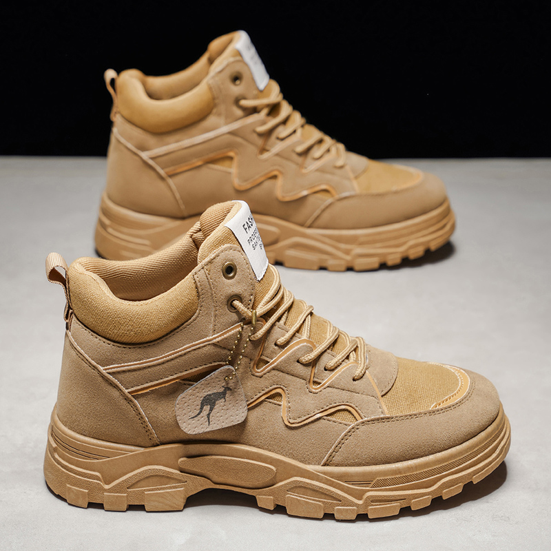 Men'S Fashion Hiking Boots - 남성용 캐주얼 부츠 사계절용 하이탑 아웃도어