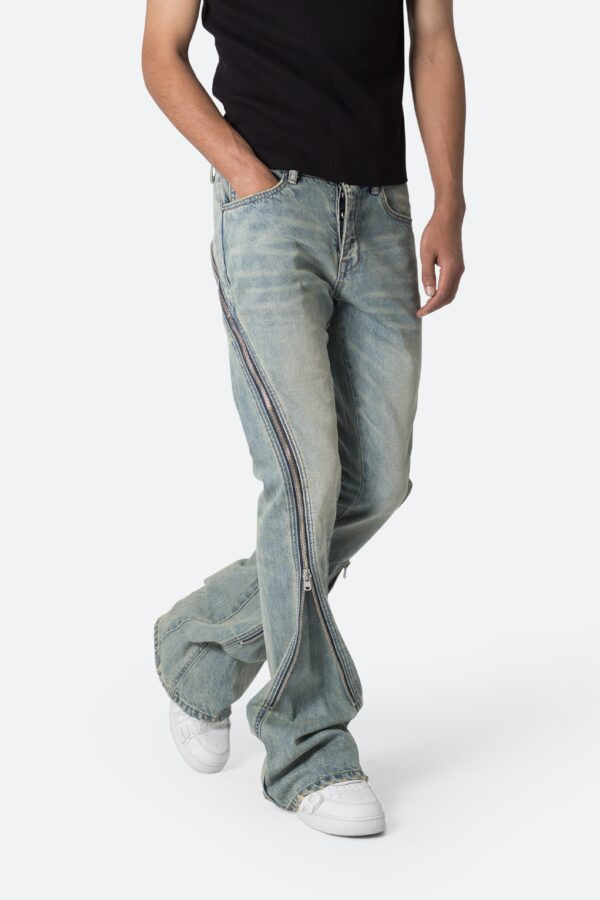Men'S Fashion Grey Jeans - 유럽풍 미국식 사계절 신상 남성 블랙