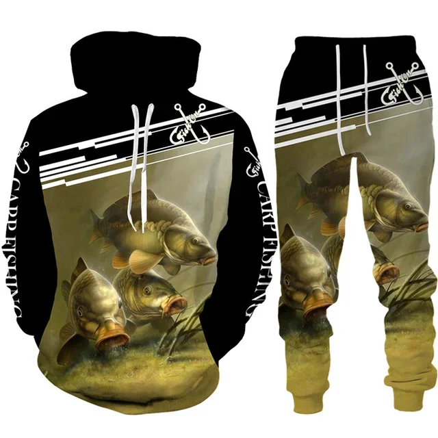 Mens Fashion Camo Pants - 노벨티 3D 물고기 프린트 남성 여성