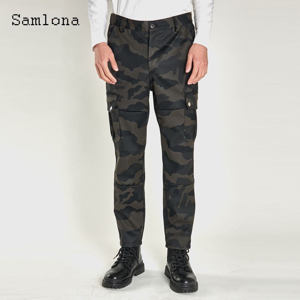 Mens Fashion Camo Pants - 2025 남자 스탠드 포켓 패션 Pu
