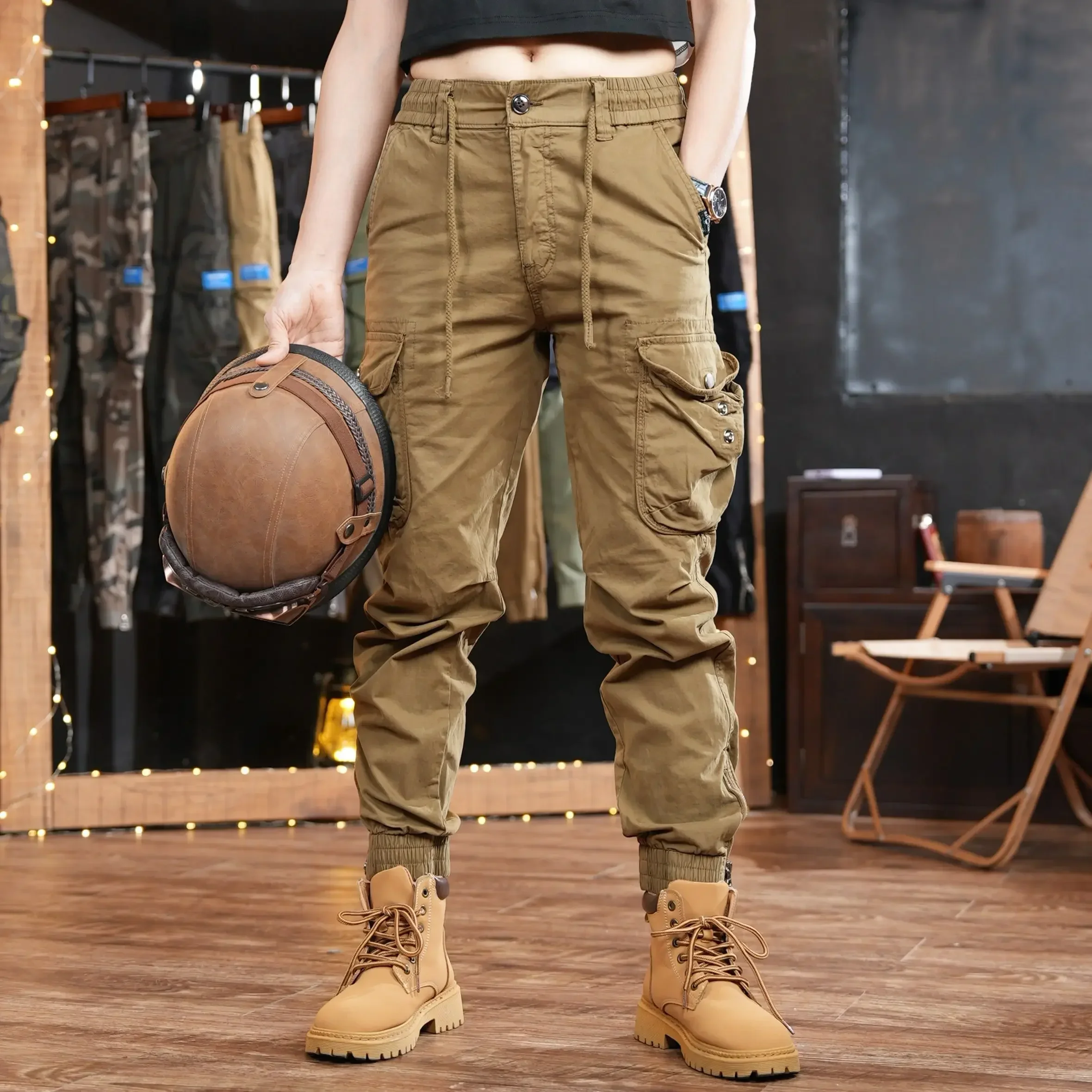Cargo Jogger Pants - 멀티 포켓 야외 바지 남성용 카고