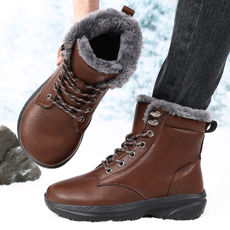 남성용 겨울 방수 스노우 부츠, 넓은 앞코 스니커즈,  - Men'S Fashion Hiking Boots 리뷰 및 가격