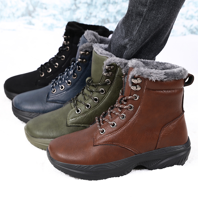 남성용 겨울 방수 스노우 부츠, 넓은 앞코 스니커즈,  - Men'S Fashion Hiking Boots 리뷰 및 가격