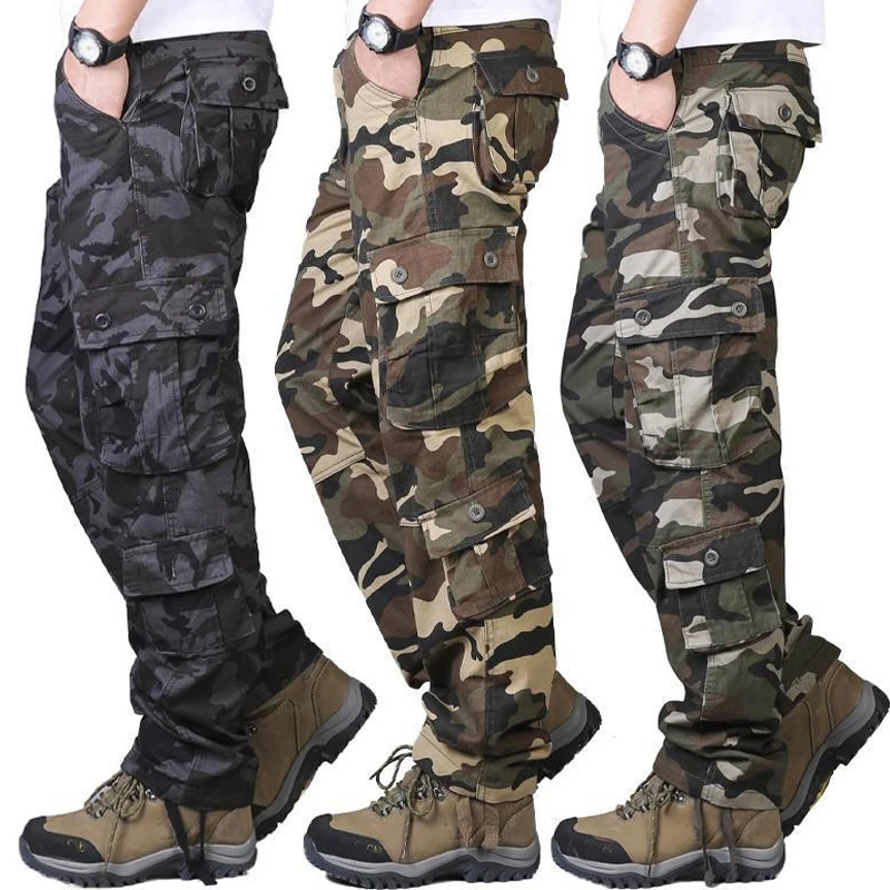 남성 위장 군대 바지 남성 캐주얼 카모 카고 바지 힙합 - Mens Fashion Camo Pants 리뷰 및 가격