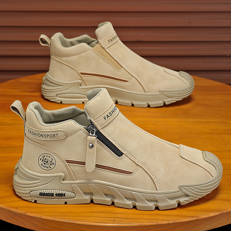 남성 캐주얼 지퍼 클로즈드 숏 부츠 스포츠 아웃도어 하 - Men'S Fashion Hiking Boots 리뷰 및 가격