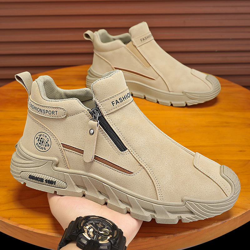 남성 캐주얼 지퍼 클로즈드 숏 부츠 스포츠 아웃도어 하 - Men'S Fashion Hiking Boots 리뷰 및 가격