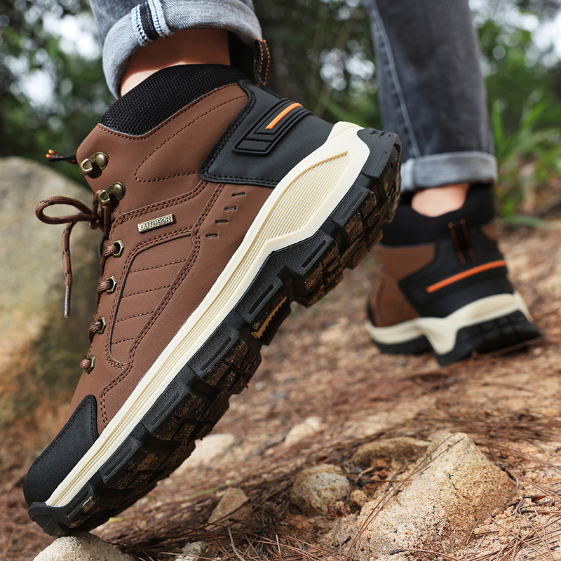 새로운 가을 남성 부츠 패션 야외 하이킹 부츠 방수 가 - Men'S Fashion Hiking Boots 리뷰 및 가격