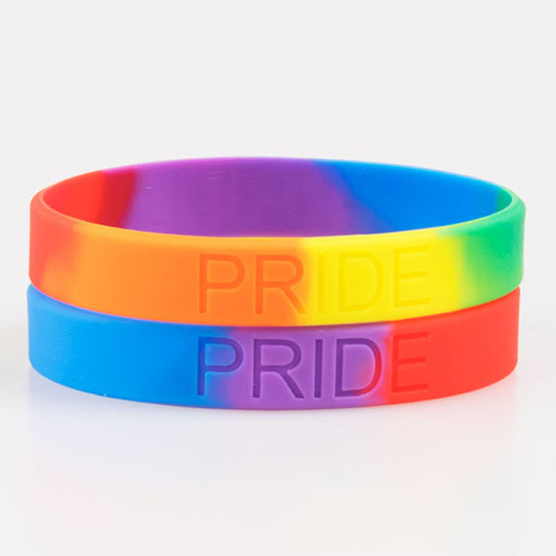 레인보우 컬러 게이 LGBT 프라이드 실리콘 손목 밴드 - Men'S Fashion Now 리뷰 및 가격