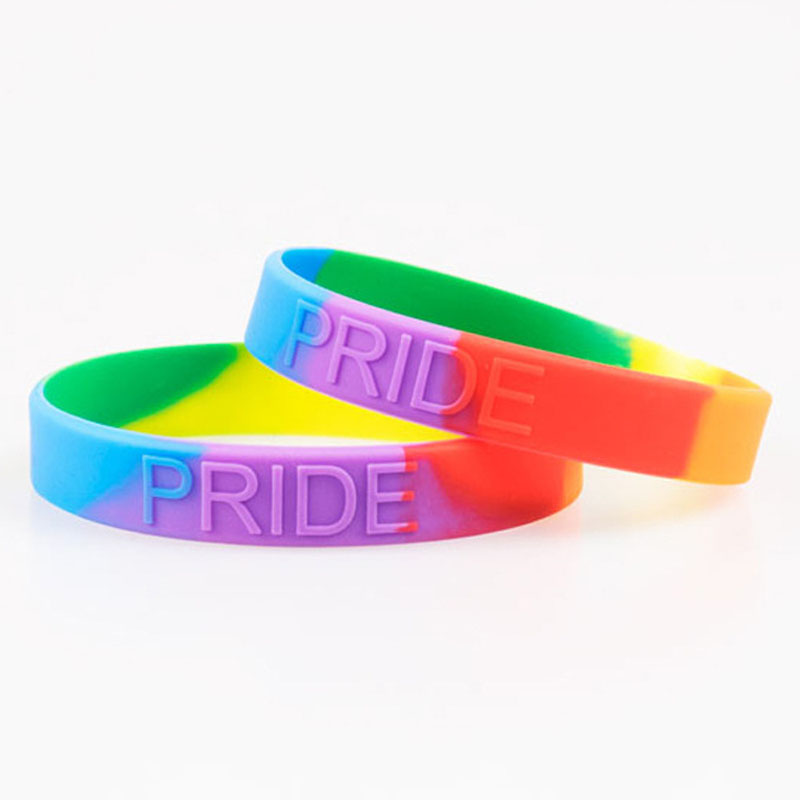 레인보우 컬러 게이 LGBT 프라이드 실리콘 손목 밴드 - Men'S Fashion Now 리뷰 및 가격
