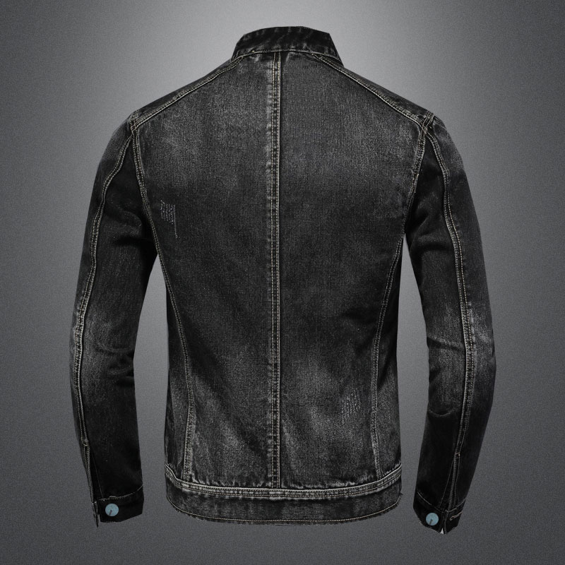 남성용 빈티지 스탠드 칼라 파일럿 코트 데님 봄버 재킷 - Bomber Jacket Men 리뷰 및 가격