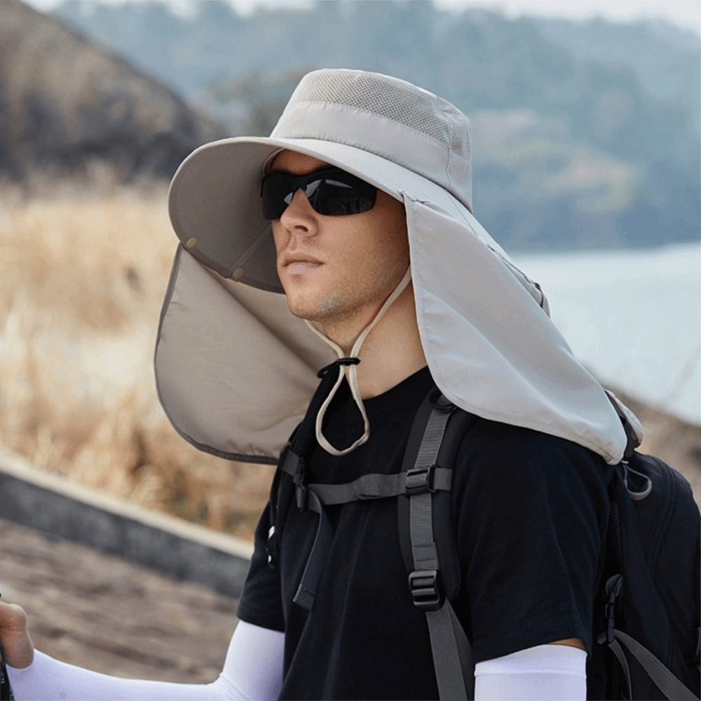 패션 의류 남성용 햇빛 가리개 모자 큰 챙 탈부착 가능 - Mens Fashion Caps 리뷰 및 가격