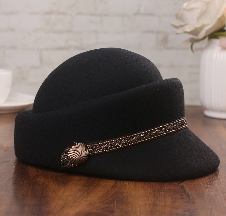 패션 여성 남성 세일러 블랙 여성 베레모 탑 캡틴 캡  - Mens Fashion Caps 리뷰 및 가격