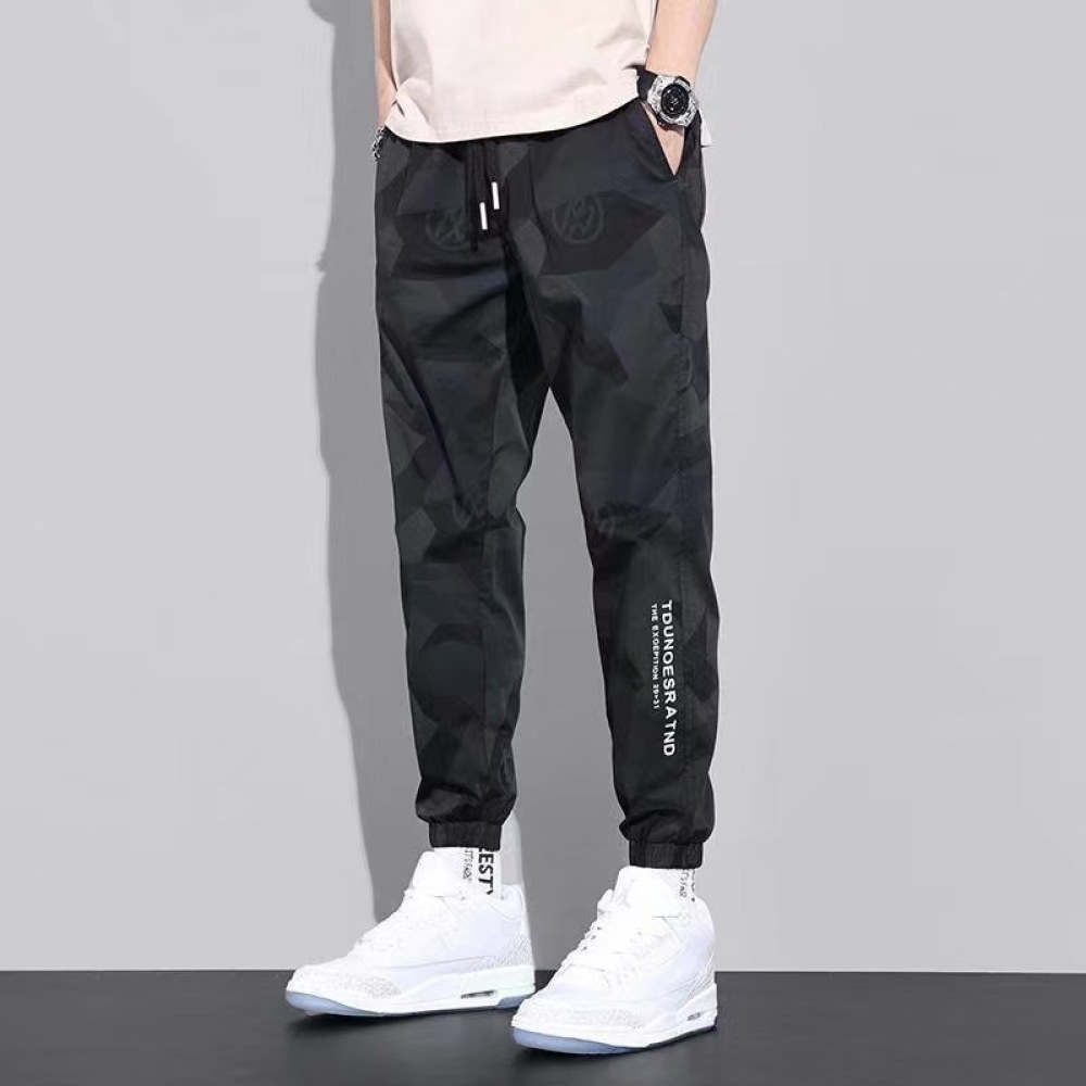 남성용 카모 조거 팬츠 여름용 얇은 아이스 실크 스웨트 - Mens Fashion Camo Pants 리뷰 및 가격