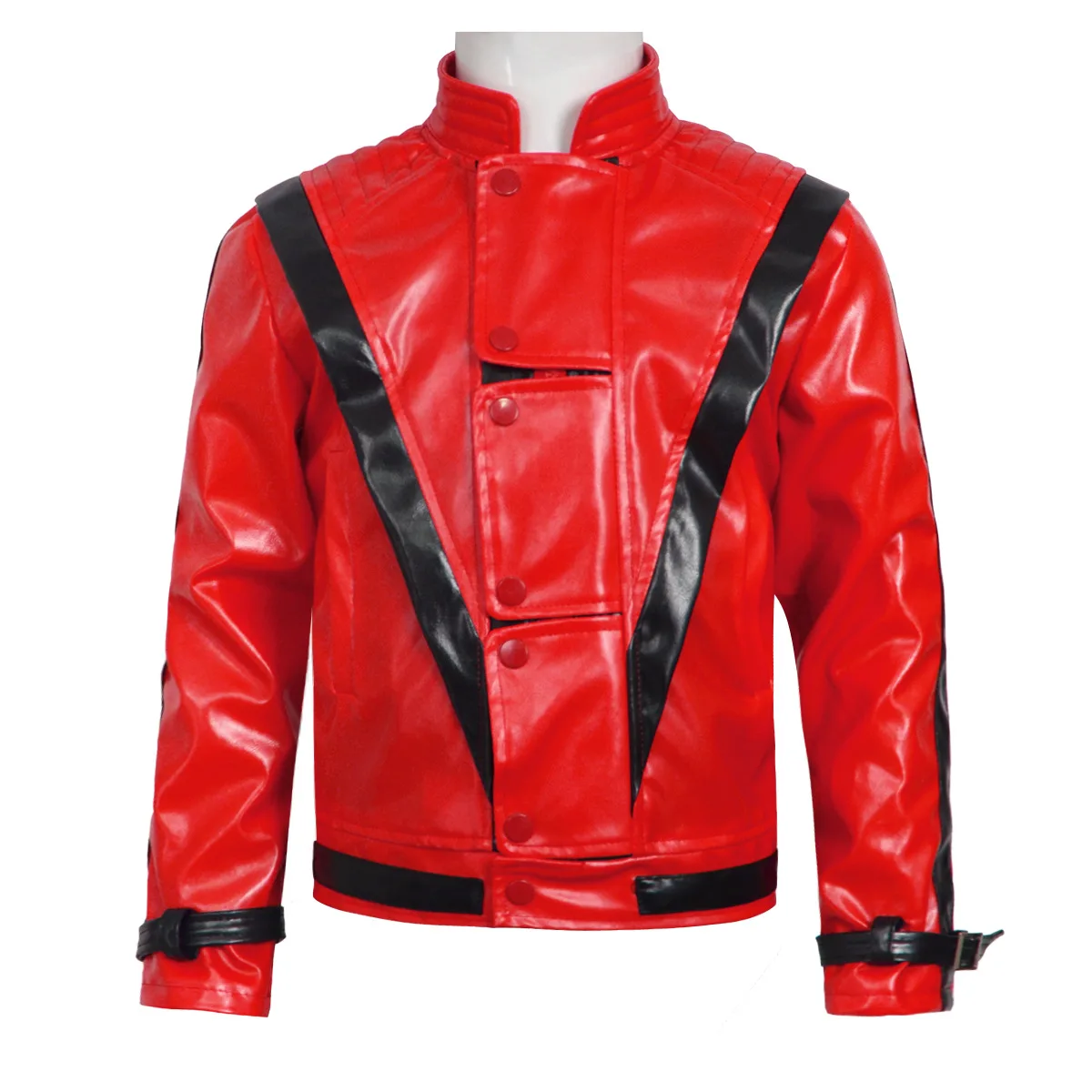 마이클 잭슨 스릴러 무서운 코스튬 레드 가죽 재킷 여성 - Bomber Jacket Men 리뷰 및 가격