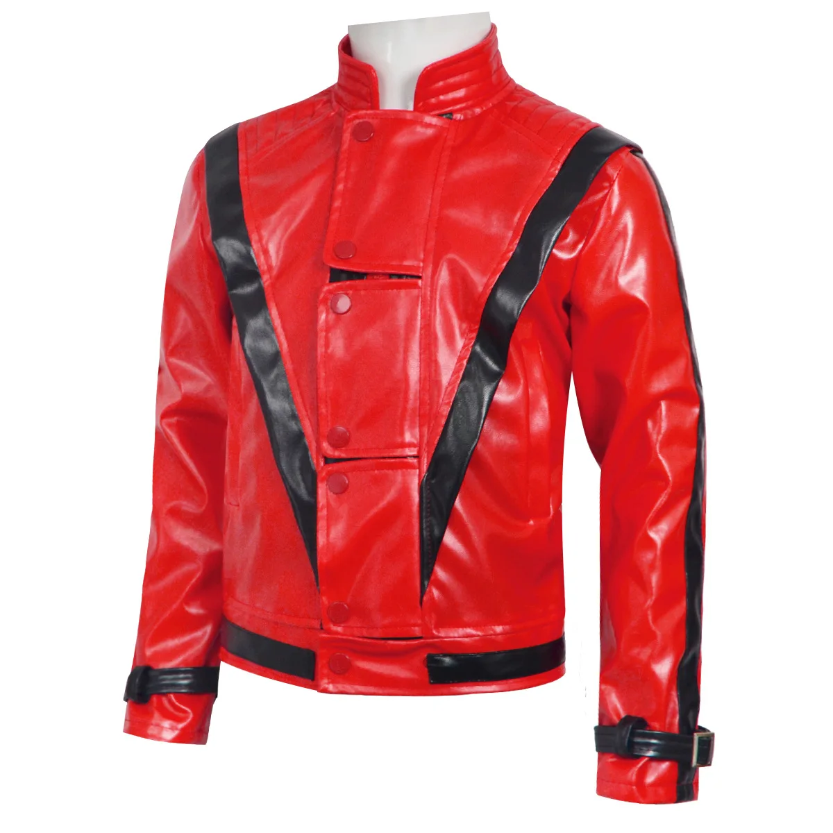 마이클 잭슨 스릴러 무서운 코스튬 레드 가죽 재킷 여성 - Bomber Jacket Men 리뷰 및 가격