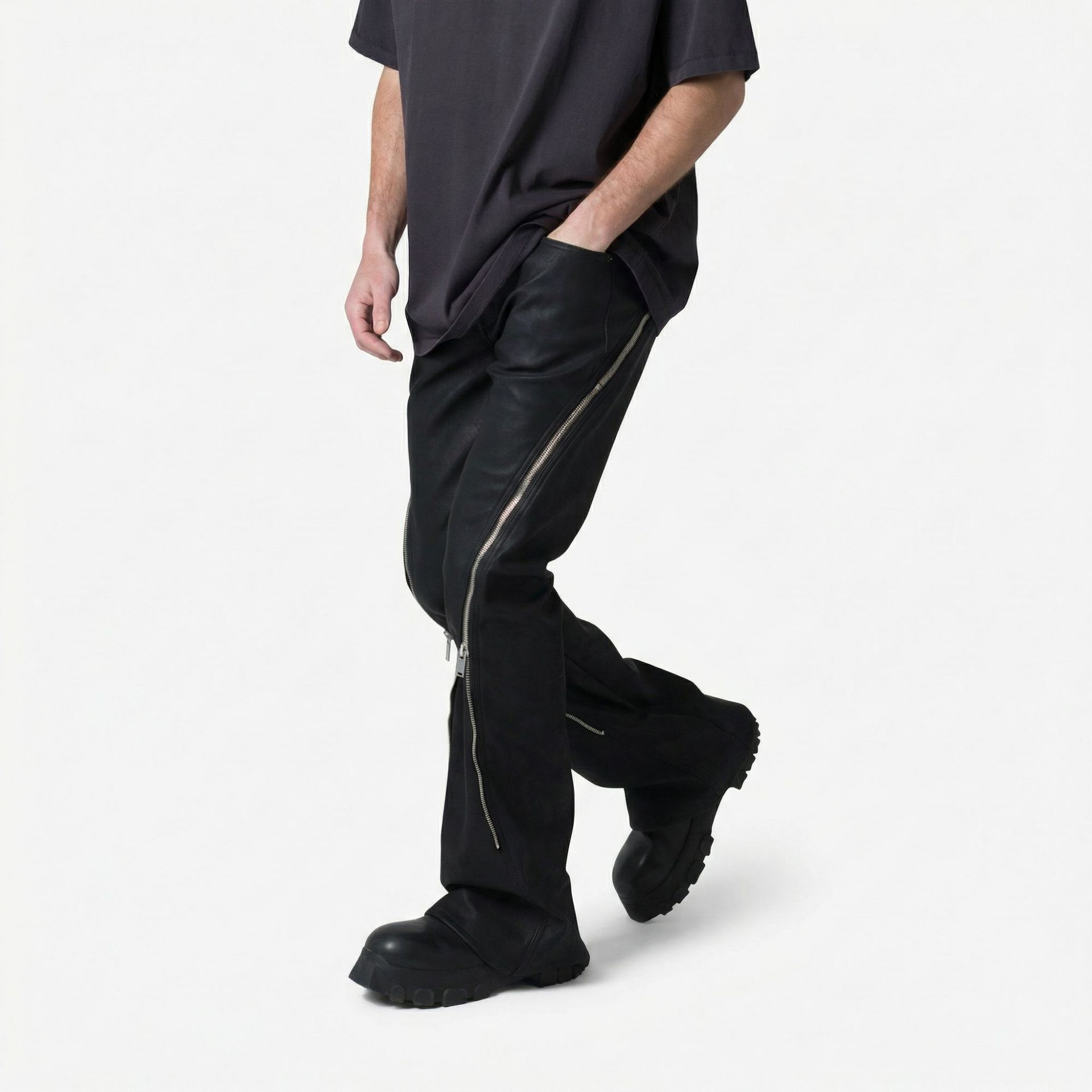 유럽풍 미국식 사계절 신상 남성 블랙 그레이 블루 단색 - Men'S Fashion Grey Jeans 리뷰 및 가격