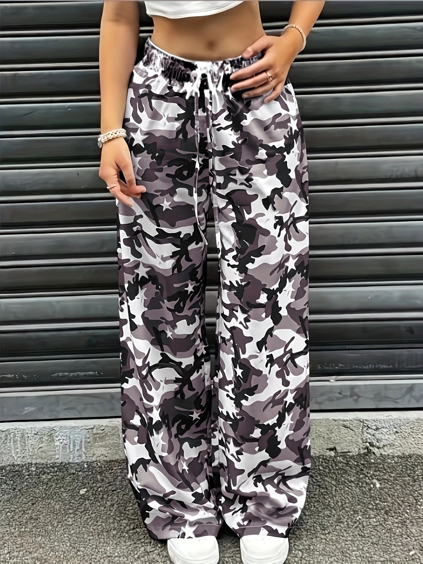 핫세일 여름 남녀 블루 카모 와이드 레그 팬츠 통기성  - Mens Fashion Camo Pants 리뷰 및 가격
