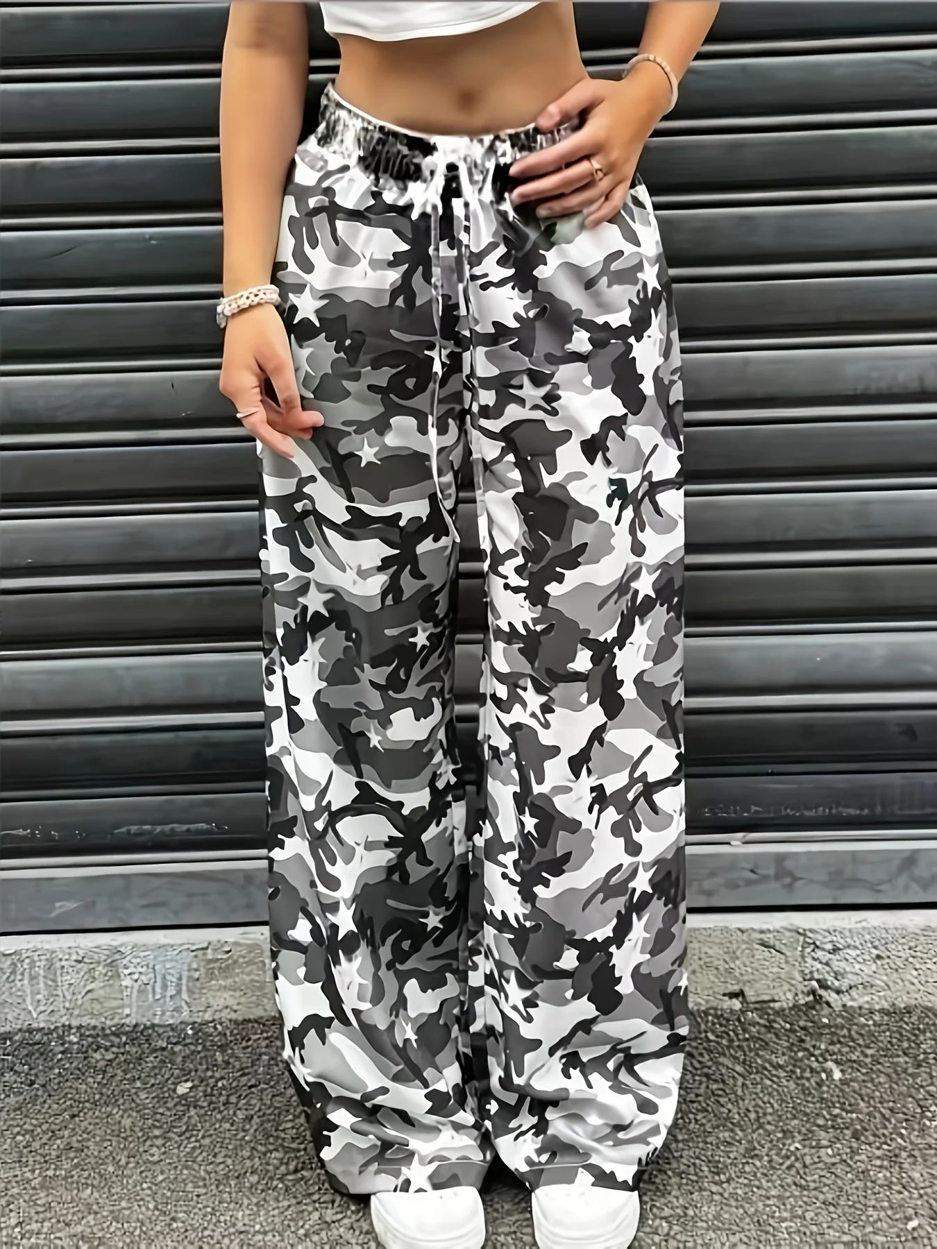 핫세일 여름 남녀 블루 카모 와이드 레그 팬츠 통기성  - Mens Fashion Camo Pants 리뷰 및 가격
