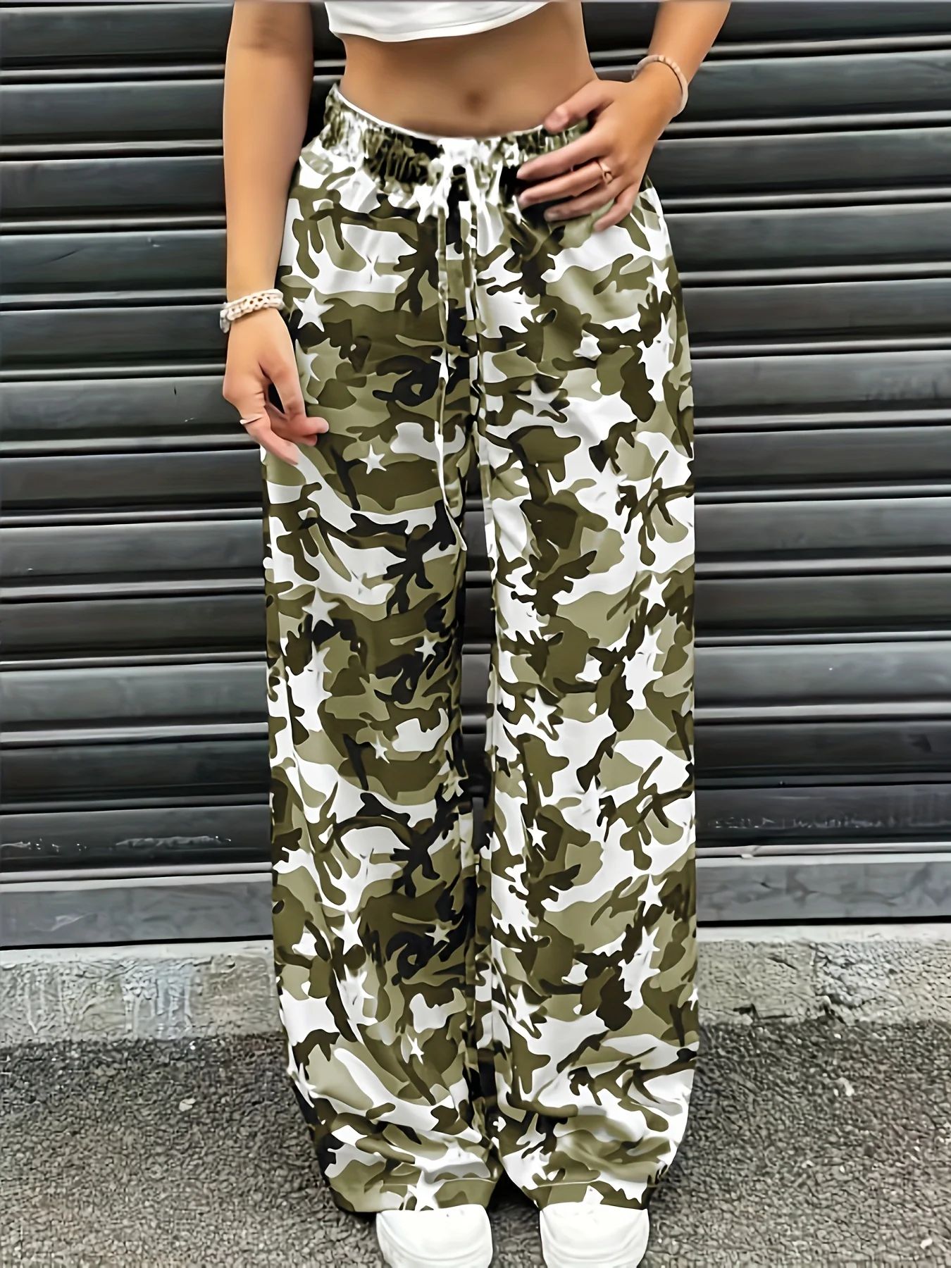 핫세일 여름 남녀 블루 카모 와이드 레그 팬츠 통기성  - Mens Fashion Camo Pants 리뷰 및 가격