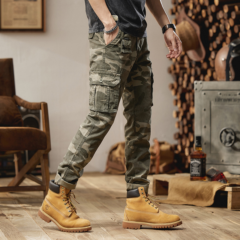 2025 사계절 남성 패션 트렌디한 루즈하고 다재다능한 - Mens Fashion Camo Pants 리뷰 및 가격