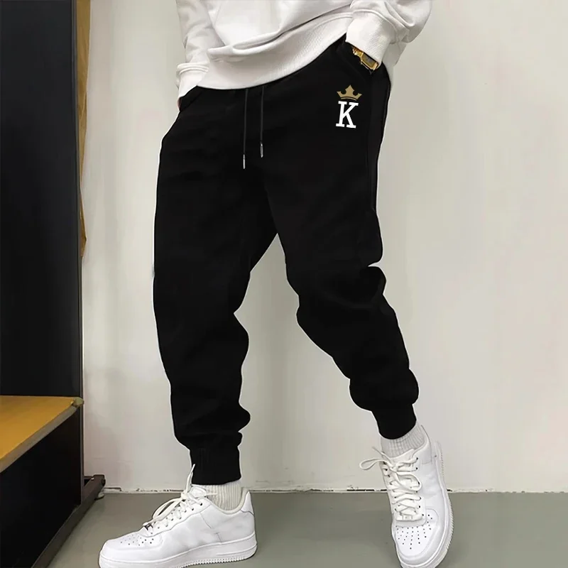 2026 클래식 남성 킹 프린트 조깅 바지 가을 겨울  - Men Fashion King 리뷰 및 가격