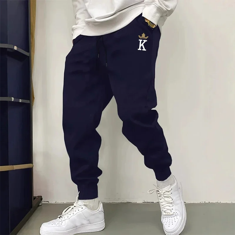 2026 클래식 남성 킹 프린트 조깅 바지 가을 겨울  - Men Fashion King 리뷰 및 가격